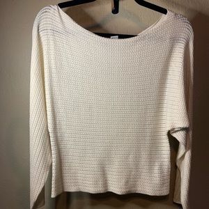 Off-white boat neck sweater